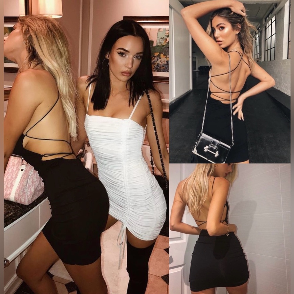 Tiger Mist Bentley open back dress